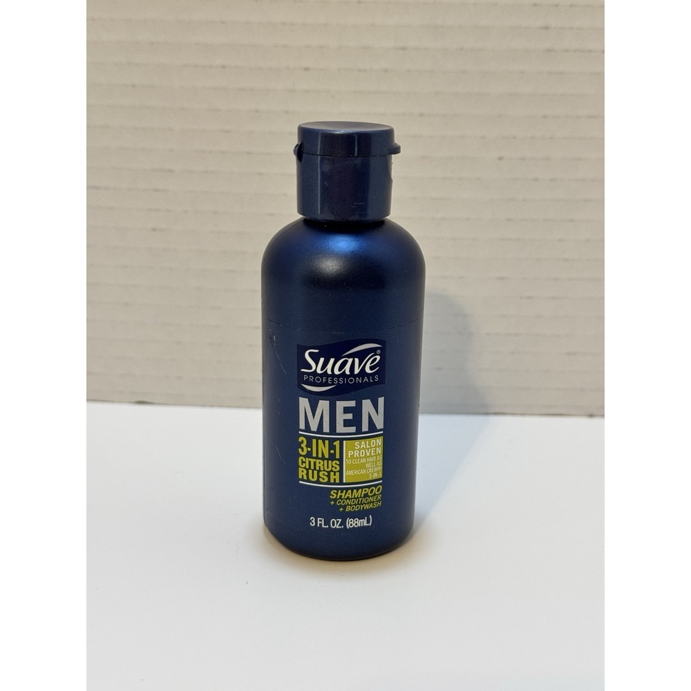 Suave 3-in-1 Citrus Rush Shampoo, Conditioner & Body Wash Travel Size - 3 fl oz